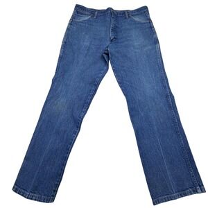 Vintage Wrangler Jeans Mens 38x30 Blue Cowboy Cut Straight Leg Made in USA